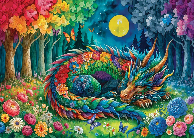 Moonlit Dragon Dreams (1000pcs)