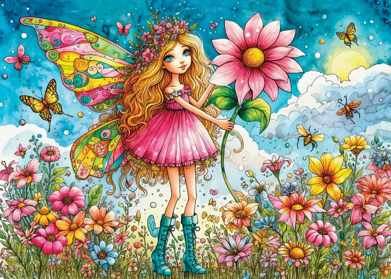 Blush Garden Whispers (1000pcs)