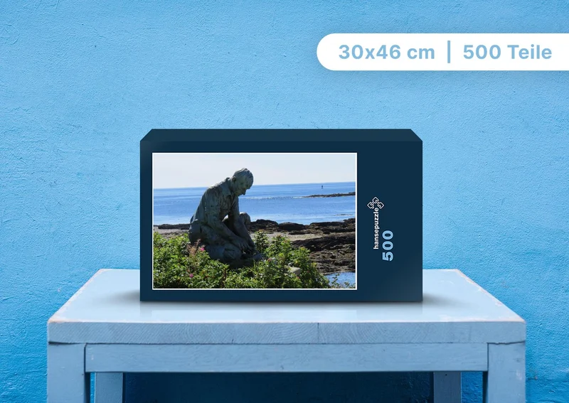 96894 Gebäude - Statue am Meer Puzzle