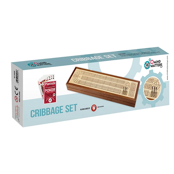 Cribbage Board with Cards