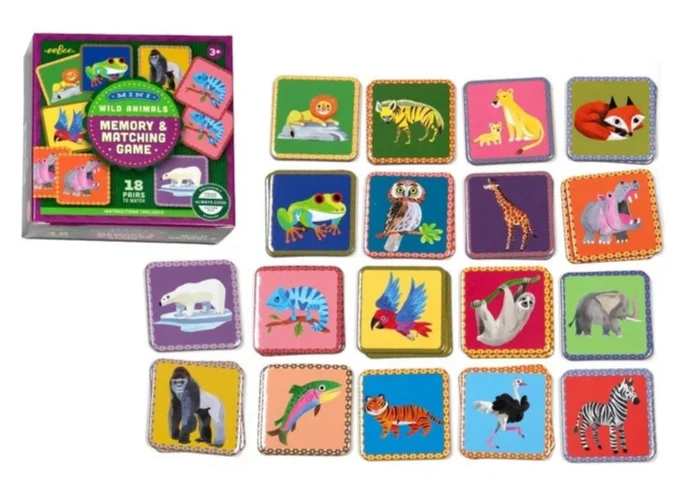 Mini - Memory & Matching Game - Wild Animals