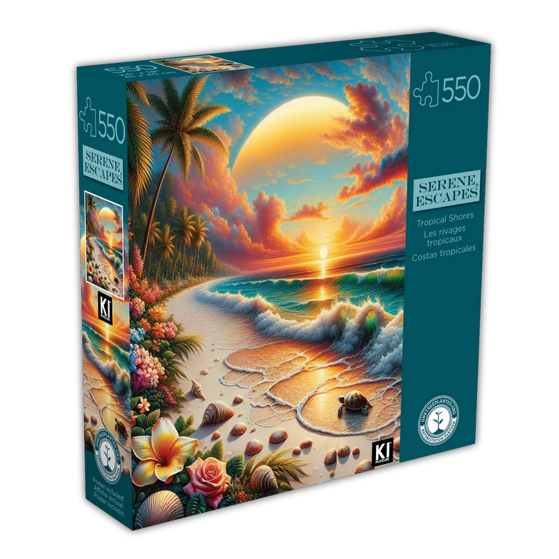 Serene Escapes - Tropical Shores (550pcs)