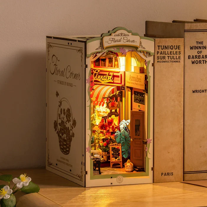Book Nook - Floral Corner (Wood)