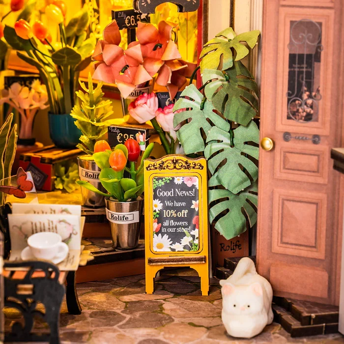 Book Nook - Floral Corner (Wood)