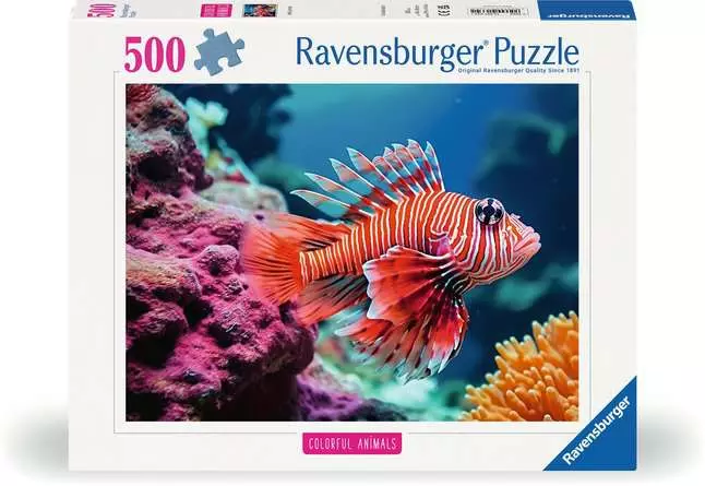 Ravensburger Colorful Animals - Red Lionfish (500pcs)