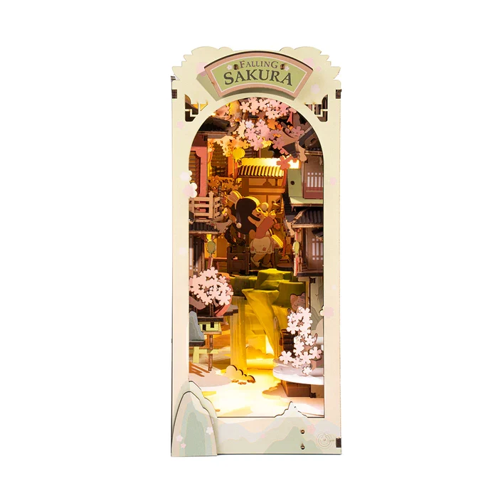 Book Nook - Falling Sakura (Wood)