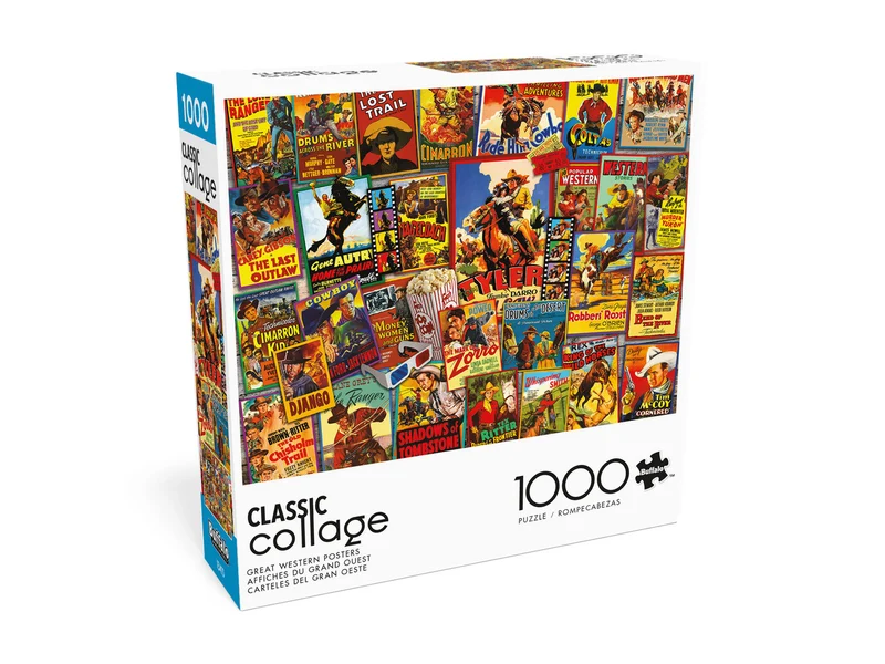 Classic Collage - Great Western Posters (1000pcs)