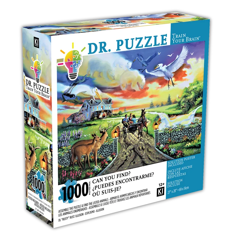PFG Dr. Puzzle - Illusion, D.L. "Rusty" Rust (1000pcs) (UsageUsed – PUZZLES FOR GOOD)