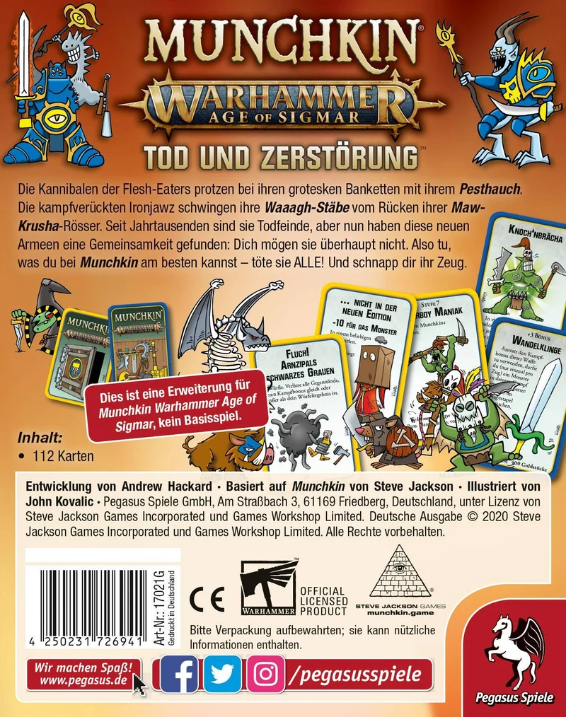 Munchkin Warhammer Age of Sigmar: Tod u. Zerstörung [Erw.]