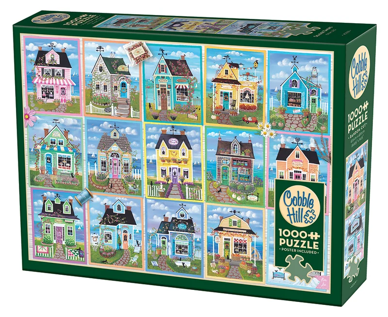 PFG Seaside Shops, Kate Leo (1000pcs) (UsageUsed – PUZZLES FOR GOOD)