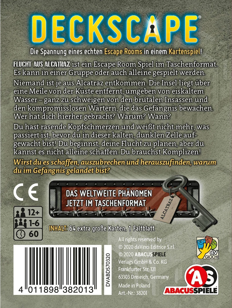 Deckscape - Flucht aus Alcatraz
