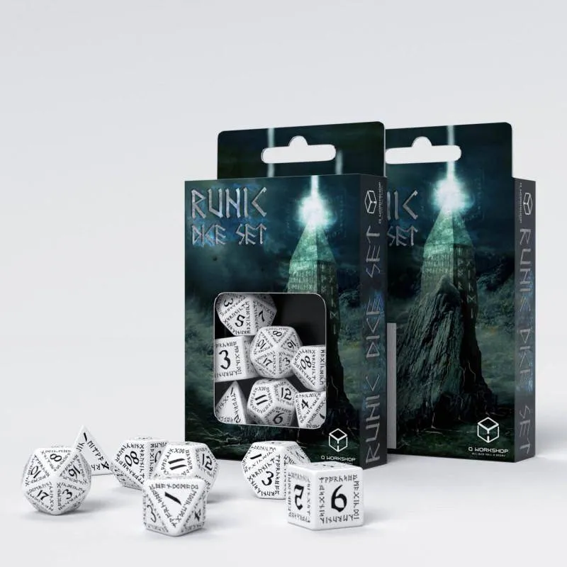 Runic Dice White/Black