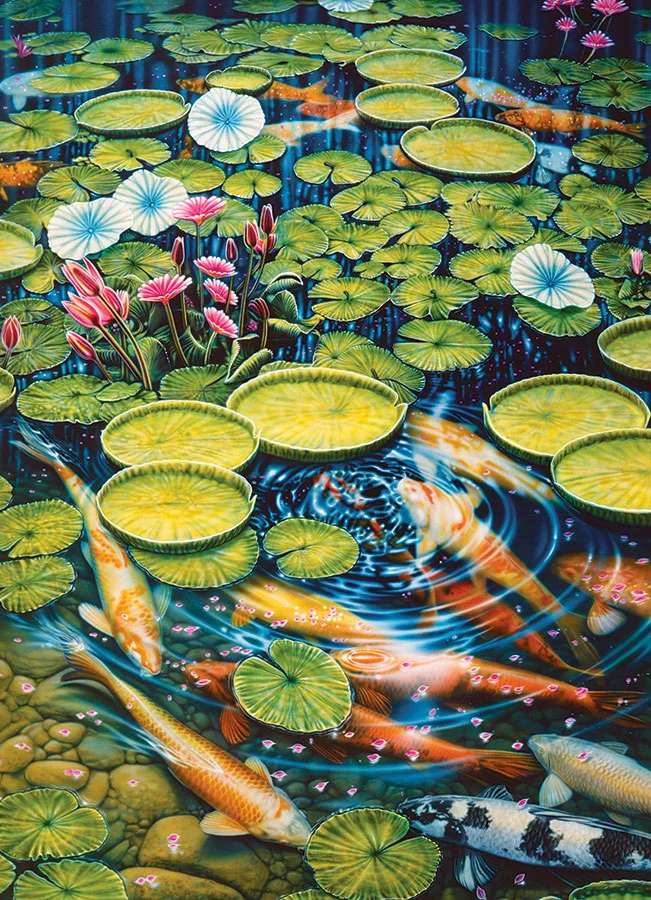 PFG Koi Pond, Larry Taugher (Usage/Used - PUZZLES FOR GOOD)