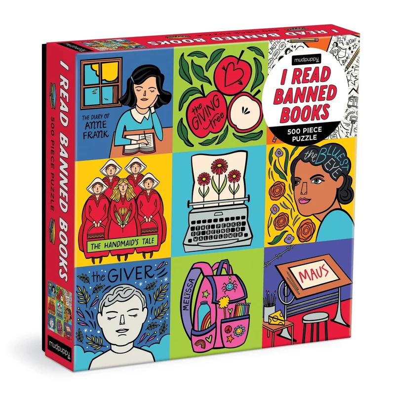 PFG I Read Banned Books (500pcs) (Usage/Used - PUZZLES FOR GOOD)