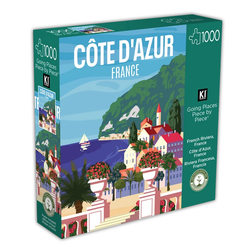 Going Places Piece by Piece - Cote D'Azur, France (1000pcs)