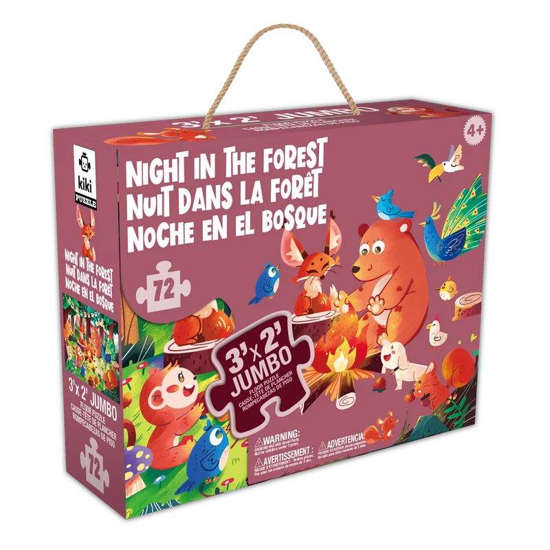 JUMBO Puzzle - Night in the Forest (FLOOR) (72pcs)