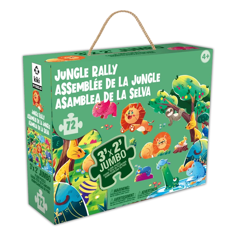 JUMBO Puzzle - Jungle Rally (FLOOR) (72pcs)