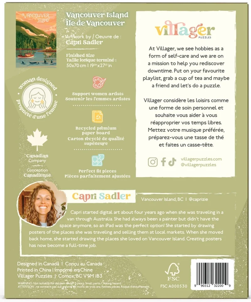 Vancouver Island, Capri Sadler (1000pcs)