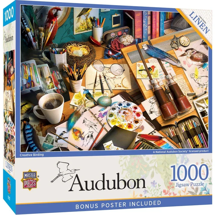 PFG Audubon - Creative Birding (1000pcs) (Usage/Used - PUZZLES FOR GOOD)