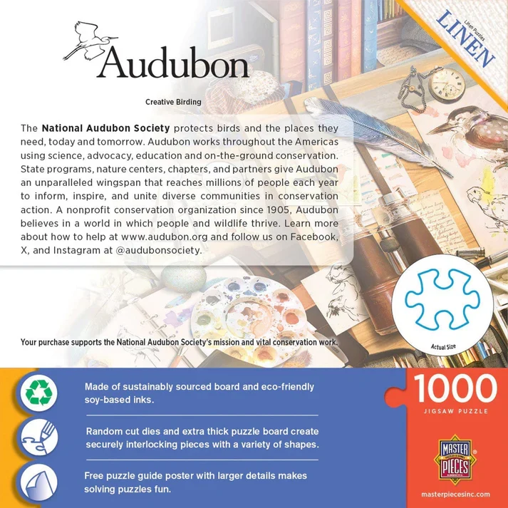 PFG Audubon - Creative Birding (1000pcs) (Usage/Used - PUZZLES FOR GOOD)