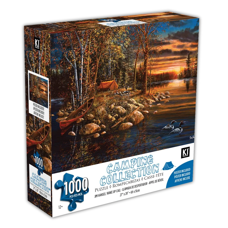PFG Camping Collection - Wake Up Call, Jim Hansel (1000pcs) (Usage/Used - PUZZLES FOR GOOD)