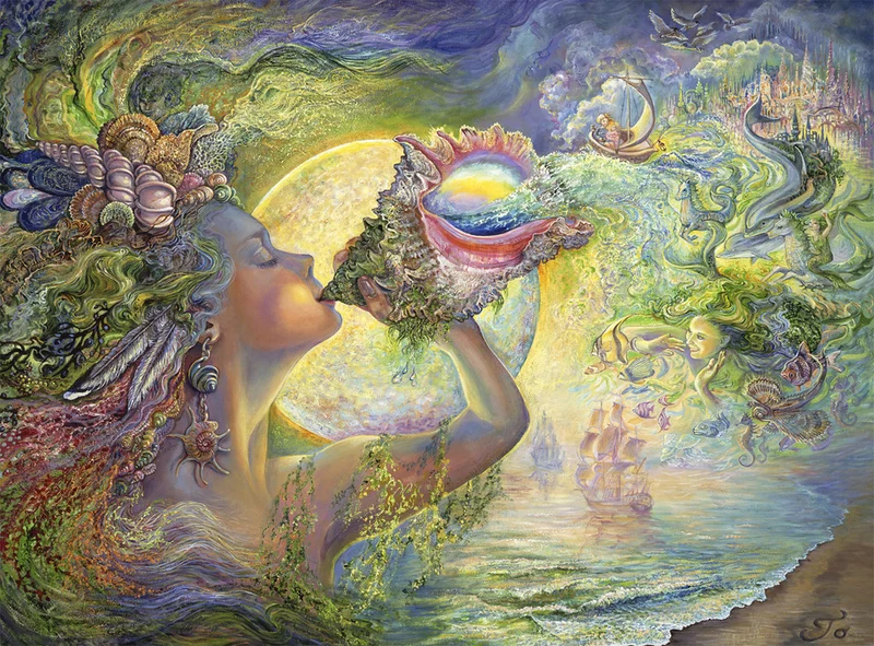 PFG Call of the Sea, Josephine Wall (Glitter Edition) (1000pcs) (Usage/Used - PUZZLES FOR GOOD)