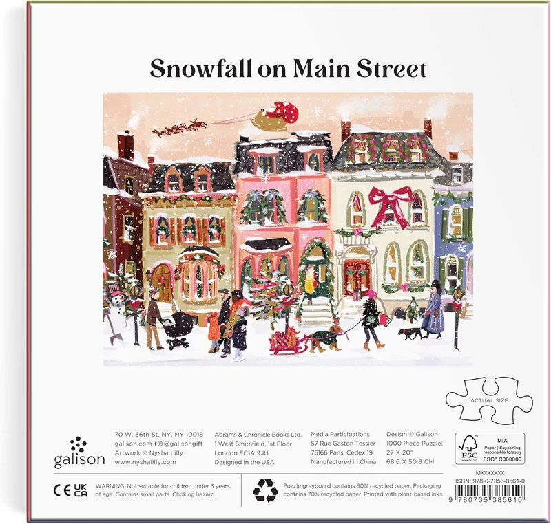 Snowfall over Main Street (1000pcs) (FOIL)
