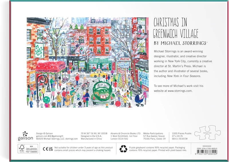 Christmas in Greenwich Village, Michael Storrings (1000pcs)