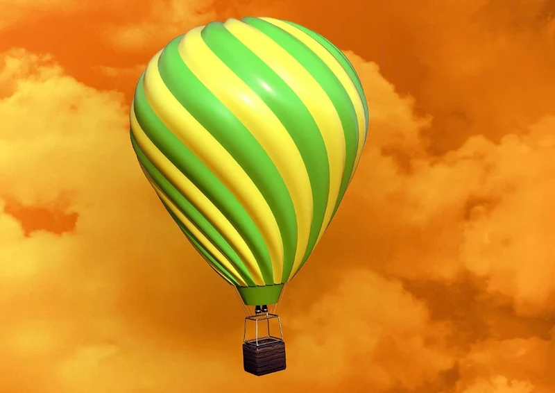 97914 Hintergründe - Heißluftballon Puzzle