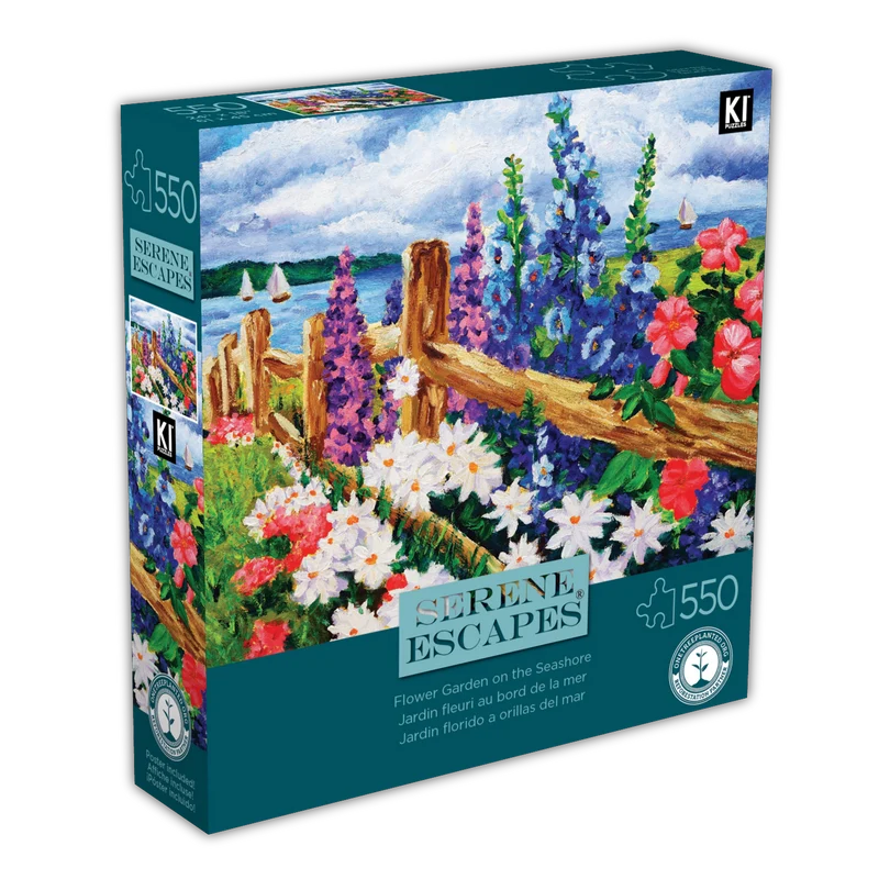 Serene Escapes - Flower Garden on the Seashore (550pcs)