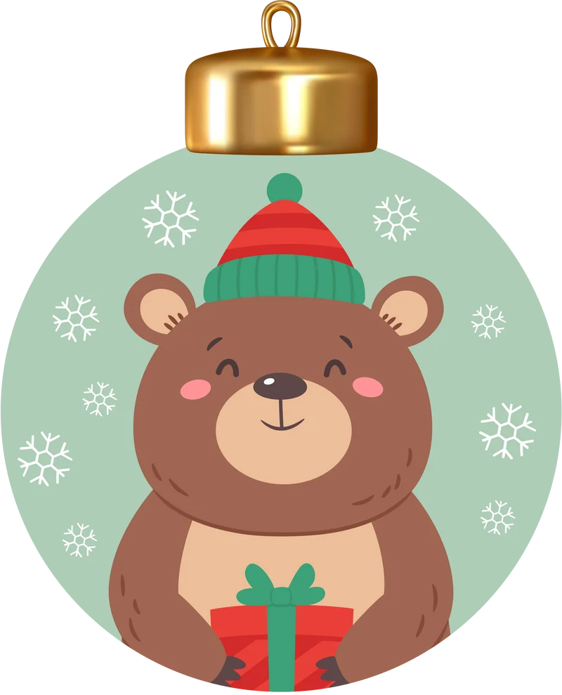 Holly Jolly - Bear (48pcs)