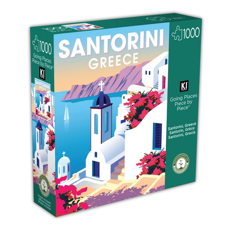 Going Places Piece by Piece - Santorini, Greece (1000pcs)