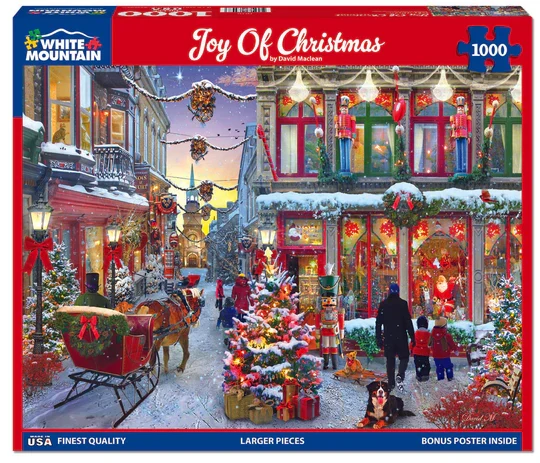 PFG Joy of Christmas, David Maclean (1000pcs) (Usage/Used - PUZZLES FOR GOOD)
