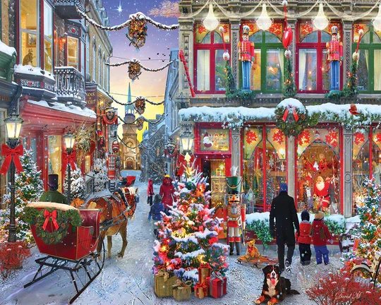 PFG Joy of Christmas, David Maclean (1000pcs) (Usage/Used - PUZZLES FOR GOOD)