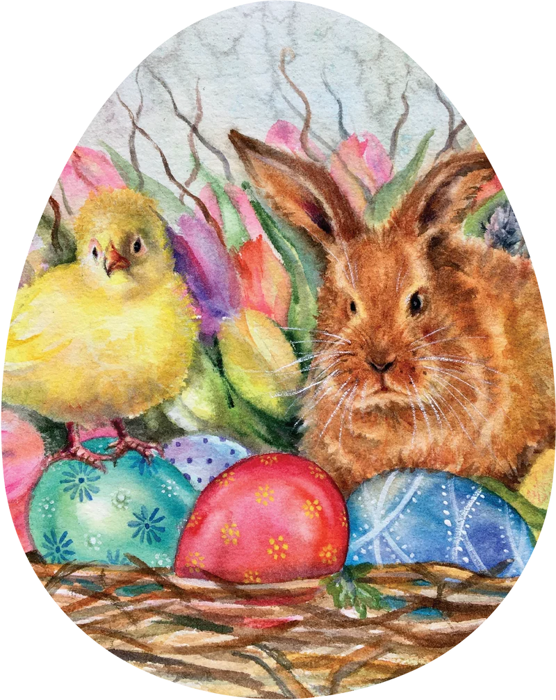 Hoppy Easter - Purple (48pcs)