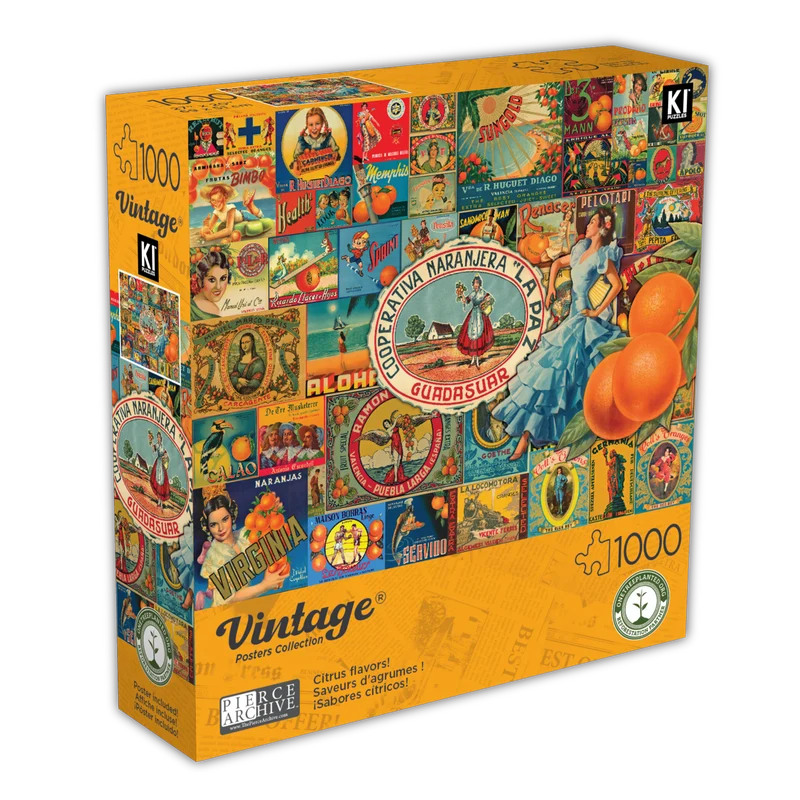 Vintage Posters Collection - Citrus Flavors! (1000pcs)