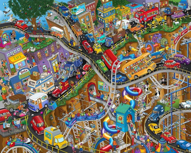 PFG Getting Away (1000pcs) (Usage/Used - PUZZLES FOR GOOD)