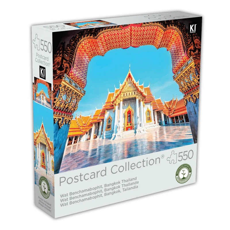 Postcard Collection - Wat Benchamabophit, Bangkok, Thailand (550pcs)