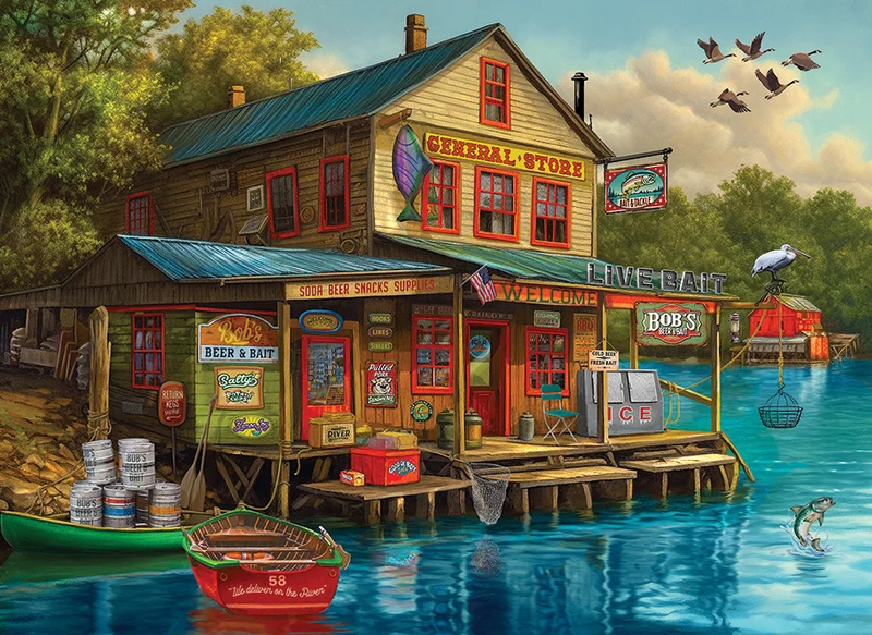 PFG Bob's Beer & Bait (1000pcs) (Usage/Used - PUZZLES FOR GOOD)