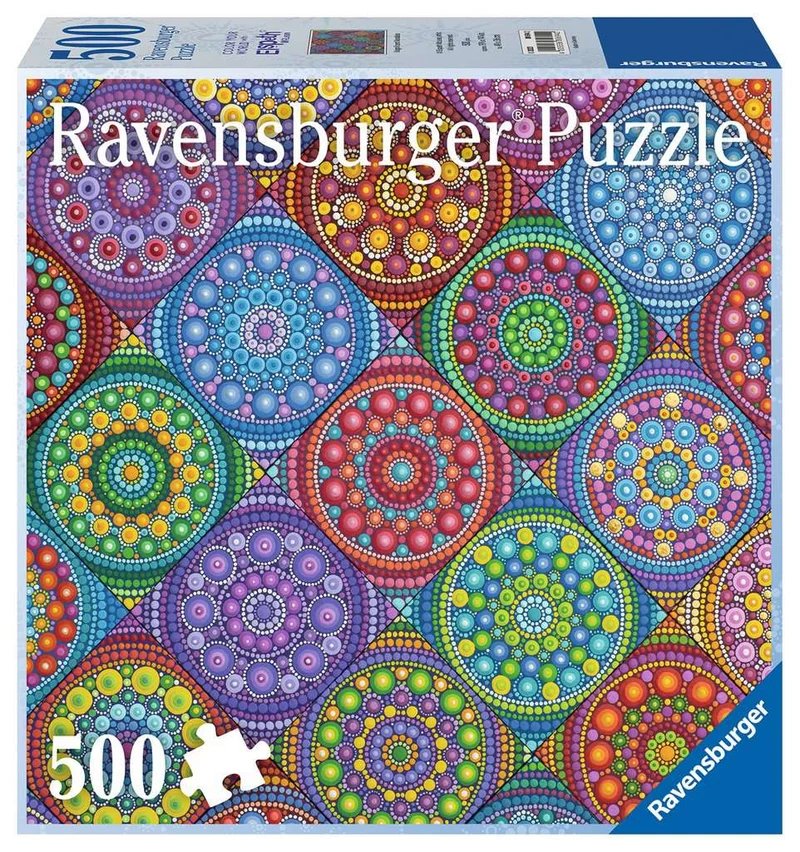 PFG Ravensburger Color Your World - Magnificent Mandalas (500pcs) (Usage/Used - PUZZLES FOR GOOD)
