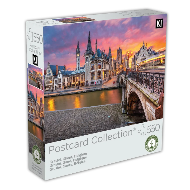 Postcard Collection - Graslei, Ghent, Belgium (550pcs)