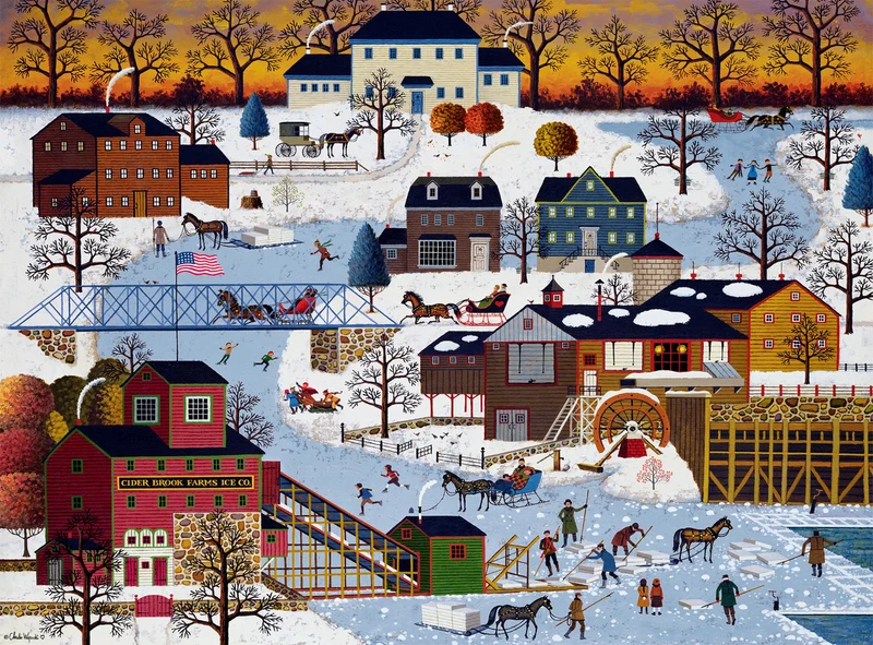 PFG - Cider Brook Farms, Charles Wysocki (1000pcs) (Usages/Used - Puzzles for Good)