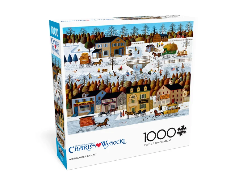 PFG - Windjammer Canal, Charles Wysocki (1000pcs) (Usages/Used - Puzzles for Good)