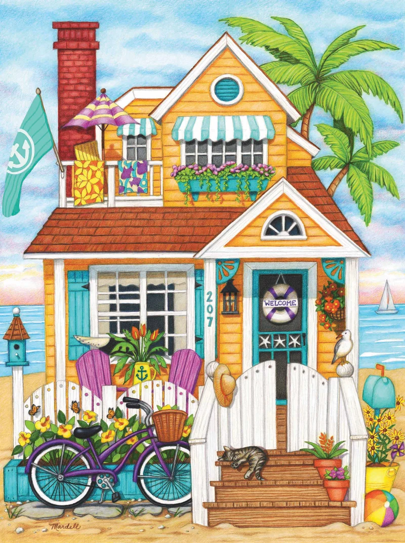 By The Sea - Beach House, Mardell Schuster (1000pcs)