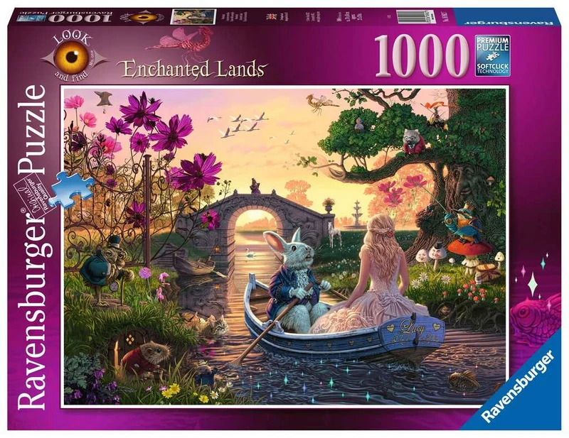 PFG Ravensburger Enchanted Lands: Seek & Find, Steve Read (1000pcs) (Usage/Used - PUZZLES FOR GOOD)