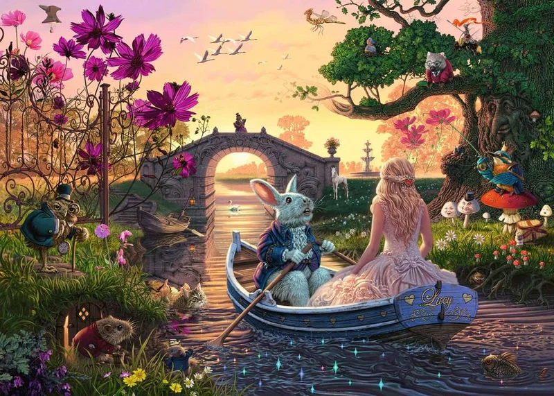 PFG Ravensburger Enchanted Lands: Seek & Find, Steve Read (1000pcs) (Usage/Used - PUZZLES FOR GOOD)