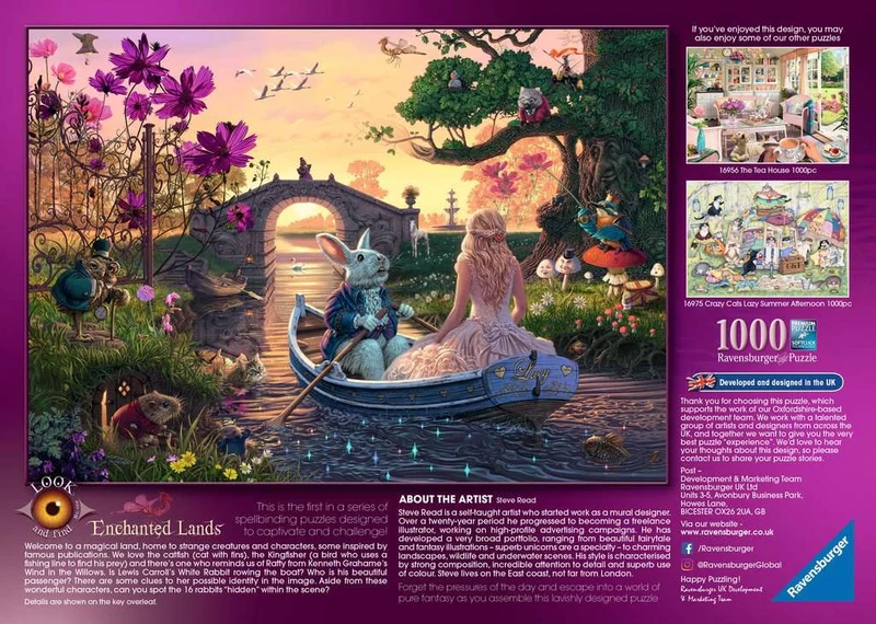 PFG Ravensburger Enchanted Lands: Seek & Find, Steve Read (1000pcs) (Usage/Used - PUZZLES FOR GOOD)