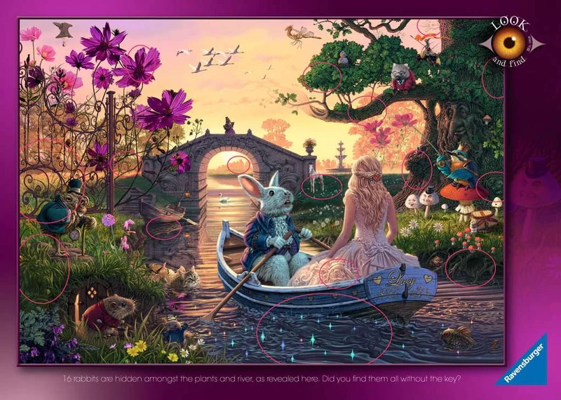 PFG Ravensburger Enchanted Lands: Seek & Find, Steve Read (1000pcs) (Usage/Used - PUZZLES FOR GOOD)