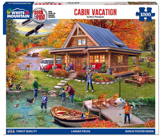 Seek & Find - Cabin Vacation, Mary Thompson (1000pcs)