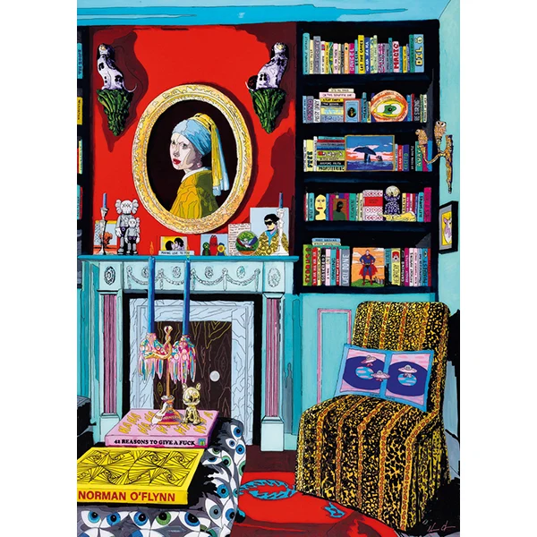 PFG Home - Room With Vermeer, Norman O'Flynn (1000pcs) (Usage/Used - PUZZLES FOR GOOD)